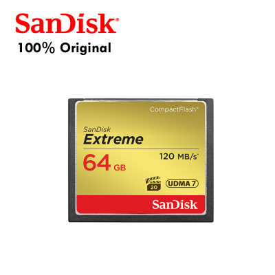 Memory Card Extreme CompactFlash 64GB, CFXSB 32GB, VPG20, UDMA 7, 120MB/s R, 85MB/s W