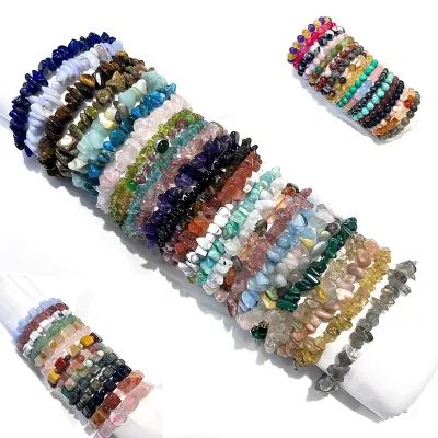 Wholesale Bulk Natural Stone Crystal Craft Crystal Bracelet Crystal Bead Bracelet for Gift