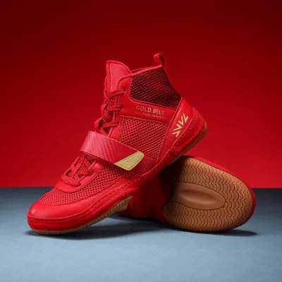 Professional Sanshou Middle Boxing Training Shoes for Men and Women Non-Slip Design for Wrestling and Fighting