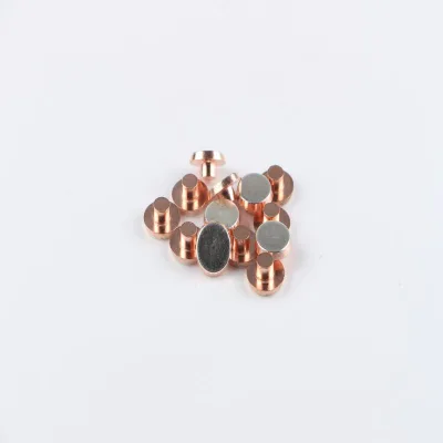 High Quality Electrical Brass copper Bimetal Contact 2/6mm rivet