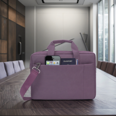 High Quality Unisex 15-Inch Slim Lightweight Lawyers Briefcase Soft Business Bag