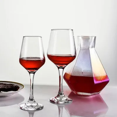 Wholesale Custom Large Capacity Goblet Glass Simple Design Stem Wine Glass for Home Hotel Restaurant Tableware