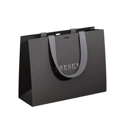 OEM Factory Hot Sale Foldable Reusable Gift Bag Luxury Wholesale Shopping Paper Bag Packing Box Printed Packaging With Handles