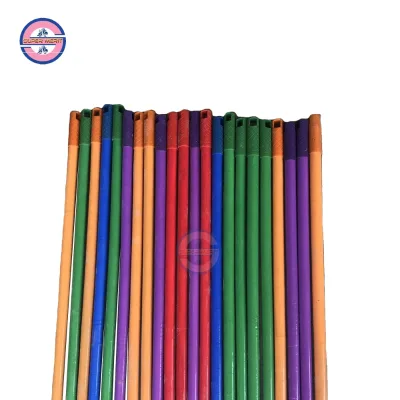 Guangxi Manufacturer Natural Painted and Plastic Coated Wooden Broom Stick - Broom Handle 99 Gold