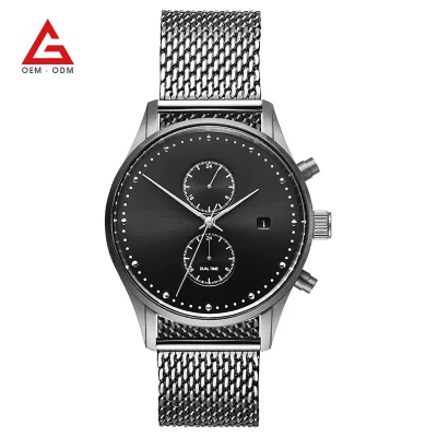 Japanese Movement Custom logo Service Chronograph Watch
