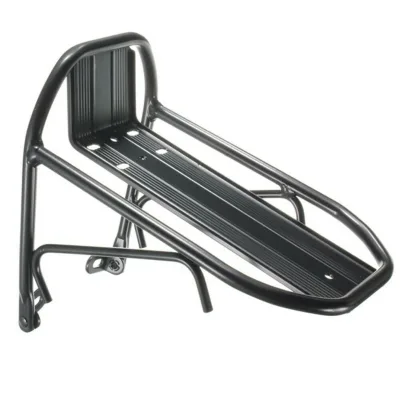 Lightweight Aluminium Alloy Front Bike Luggage Carrier Rack Bicycle Front Shelf Cargo Rack for 22-28 City/Road Bikes