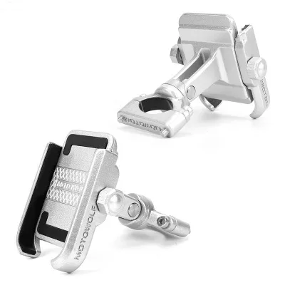 Motorcycle Mobile Phone Bracket Electric Car Riding Universal Fixed Aluminum Alloy Mobile Phone Holder