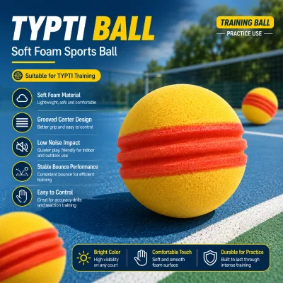 New Arrivals High Density Typti Foam Ball 3.5 Inch Quiet Low Impact None Noise PU Sponge Training Ball OEM ODM Custom
