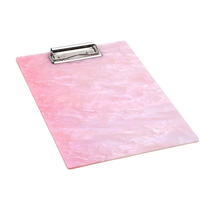 Acrylic A5 Board Custom Colorful Transparent Mix Assorted Colors A4 Size Acrylic Clipboard With Low Profile Clip