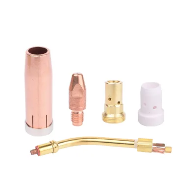 Water cooled welding gun 501D protective cover 501 Connection rod feed nozzle shunt two welding aluminum gun head accessories