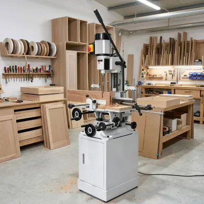 Hollow Chisel Mortiser Machine Floor Standing Mortising Machine for Wood Furniture Door Window Stair Cabinet Timber Joinery