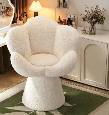 NEW 360 Swivel Bar Stool High Back Makeup Chair Rotatable for Bedroom Dressing Chair Lounge Chair with Ladder Back