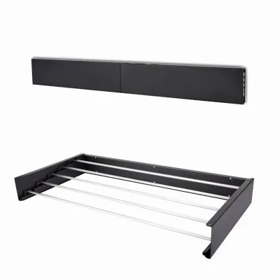 Adjustable Metal Foldable Towel Rack Collapsible Bathroom Hanger for Dryinig Functional Design for Kitchen Use