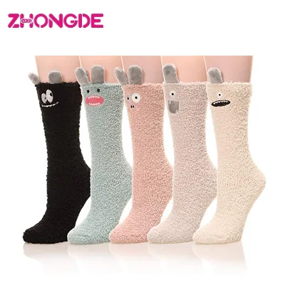 Knit Warm Casual Wool Crew Winter Women Cozy Fuzzy Socks