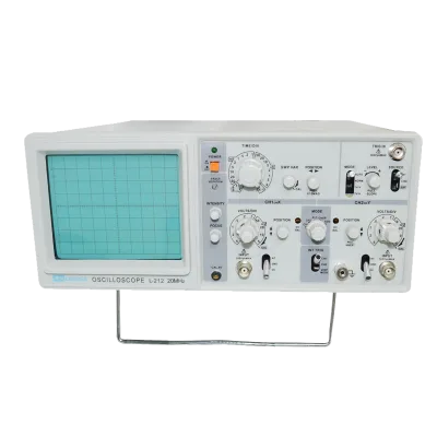 Longwei L-212 20MHz Dual Channel Laboratory Analog Oscilloscop Large Screen Display Double Trace X-Y Operation ATT Trigger