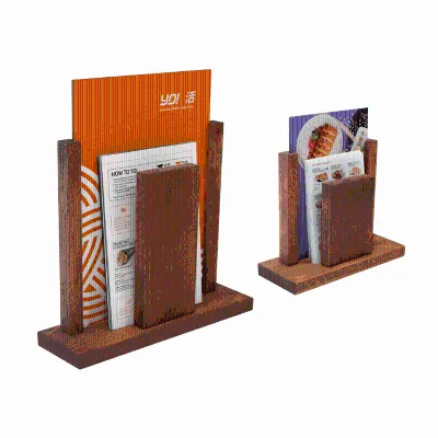 2024 Top Classic Vintage Wood Coffee Restaurant Menu Holder