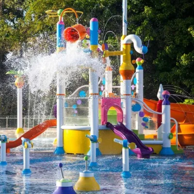 Commercial Outdoor Splash Mat Water Park Plastic Fiberglass Water Play Equipment