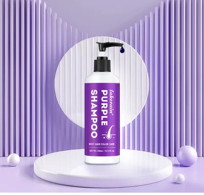 Purple Hair Dye Shampoo for Blonde to Cover Gray Non-irritating Hair Fading Yellow After Bleach Hair Shampoo Gray Hair Remedy