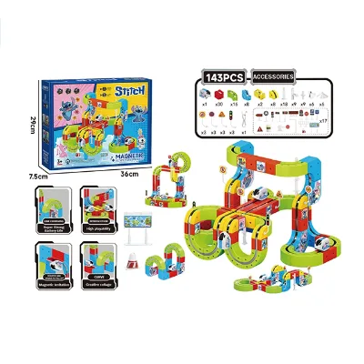 143PCS Magnetic Blocks Kids Game Toy Track Educational Building Blocks