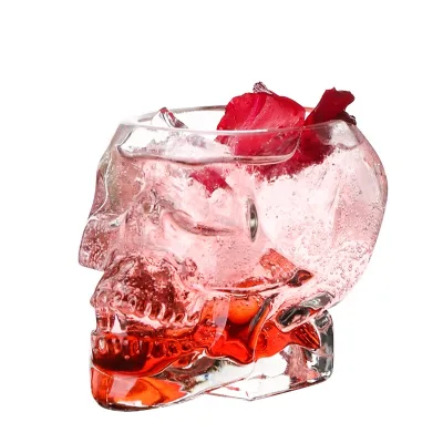 Wholesale Creative Skull Shaped Crystal Wine Glass for Cocktail Use for Halloween
