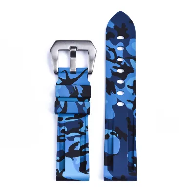 JUELONG Vulcanized Silicone Watch Strap Camouflage SUMMIT Sport Dive Watch Strap With Quick Release