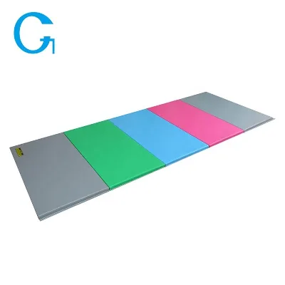 Anti-slip and High Density Foam Four Folding Gymnastics Mat for General Fitness Training