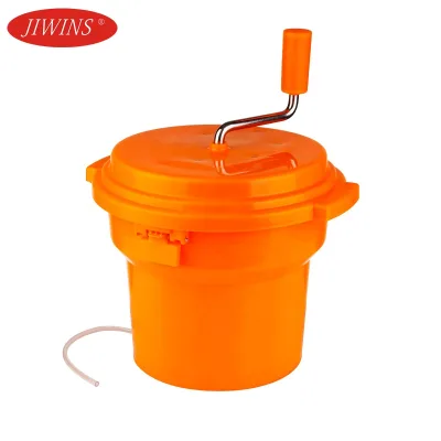 9.5L Commercial Salad Spinner Vegetable Dryer Manual Fruit Dehydrator Eco Friendly Kitchen Salad Tools Dishwasher Safe