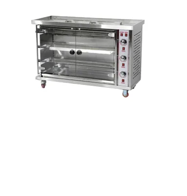 Ukitch Commercial Stainless Steel Grill Machine Semi-Automatic Electric High Rotate Roaster Oven Chicken Meat Ball CE Certified