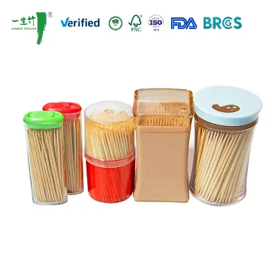 Wholesale Bulk BPA Free Eco-Friendly Biodegradable Disposable Bamboo Toothpicks Tableware