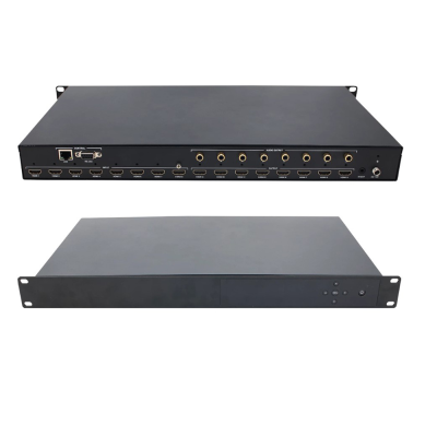 Corkiit 4K60hz 8x8 hdmi matrix hdmi 2.0 Front Panel Re232 Ip Web Gui Control matrix hdmi