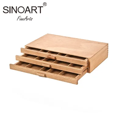 Hot Selling Oem Art Easel Brush Wooden Pencil  Box for Painting Sketch