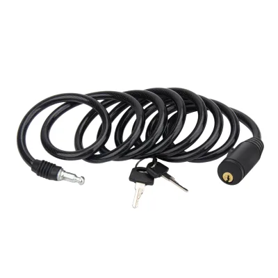 MEISENWEI Hot New Security Anti-Theft Outdoor Bike Key and Strong Steel Reinforced Treestand Bike Lock Black