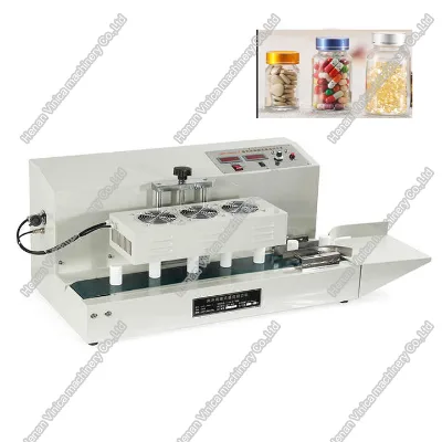 Factory direct supply Continuous Electromagnetic Induction Sealing Machine for Plastic Bottle with air Cooling