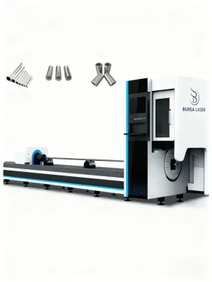 BLFT 6024 Industrial Tube Loading Equipment for Metal Profile Bevel Cutting Diverse Special Shaped Tubes Fiber Laser Tube Cutter