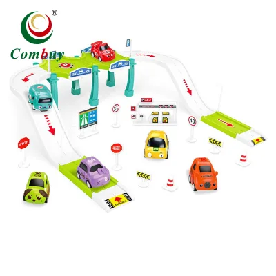 Big Size DIY ABS Sliding Car Track Parking Lot Vehicle Toy