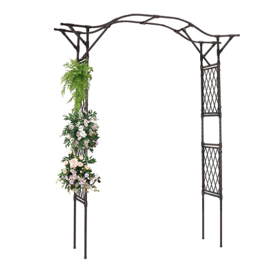 metal tree of life arched garden arbor with gate for wedding ceremony party reception stage decoration baby shower garden arch