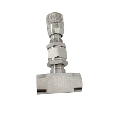 Precision Metering Needle Valve Manual Stainless Steel Micro Flow Control for Instruments High Temperature up to 6000 psi