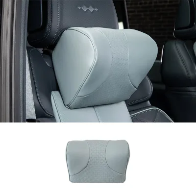 Car Headrest Lumbar Pillow for Denza B5, Custom Fit Memory Foam Rebound Cushion, Original Car Color Neck Waist Support Pillow