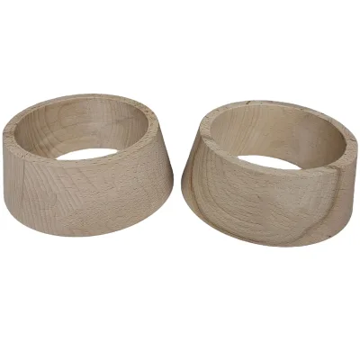 Walnut Wood Cone Plinth Spheres Tee Sports Ball Wood Display Base Wooden Ball Display Stand for Basketball Football Rugby Soccer