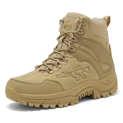 Men's High Top Outdoor Sports Shoes Breathable Non Slip Outdoor Hiking Trekking Boots Climbing Shoes Size 39-46