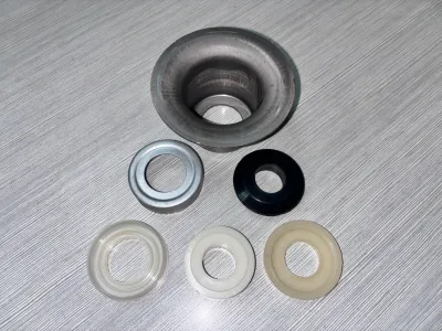 Hot Pressed Stamped Conveyor Roller End Cap Casa Bearing Housings with Labyrinth Seal