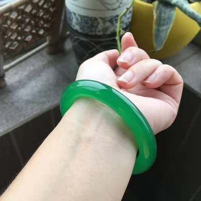 2026 Top Quality Green And Purple Bangles Bracelets For Women - Jade Bangle