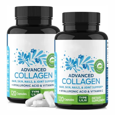 Hot Selling Collagen Capsules OEM Supported Anti-Aging Collagen Peptide Powder Dosage for  Collagen with Hyaluronic Acid