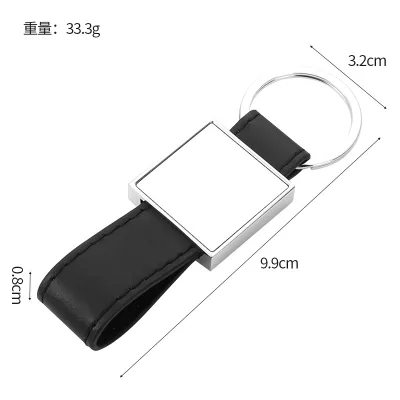 Best Selling Qualisub Leather & Metal Sublimation Keychain Blanks for Heat Press