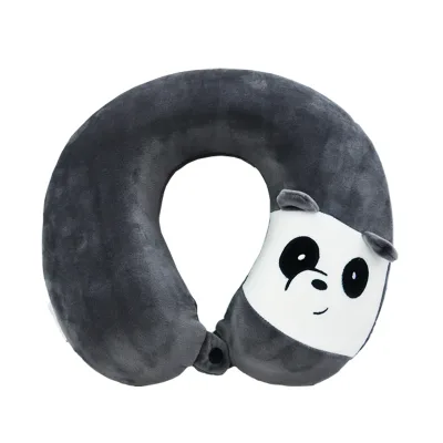 Designed Animal Series Memory Cotton Headrest with Neck Support Travel Pillow