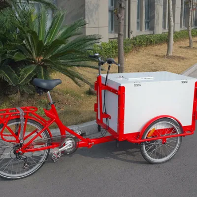 Ice Cream Pushing Carts  Gelato Display Tricycles Popsicels Display Bikes (CE)