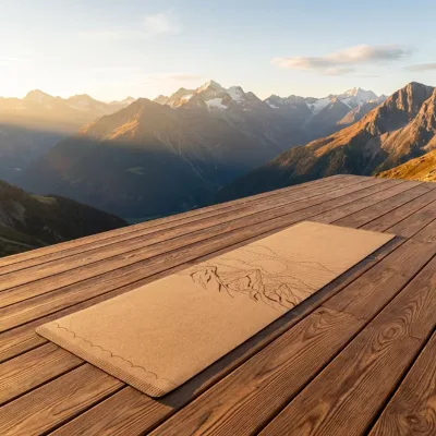 Boutique Design Printed Cork Yoga Supplies Eco-conscious Custom Printed Set