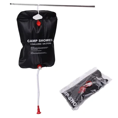 LFEDC 5Gallons 20L Outdoor Water Storage Picnic Camping Solar Folding Water Shower Bag for Outdoor Bath