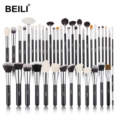 BEILI Professional Private Label Makeup Brush Beginner Makeup Tools High Quality Luxury Powder Eye Brush Set