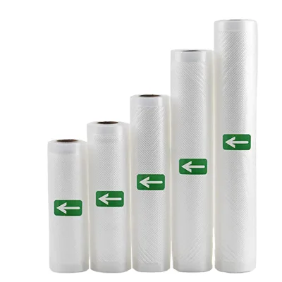 Wholesale Clear Plastic Mesh Pattern Vacuum Bag Food Grade Household Multi-Purpose Sealed Bag for Sausage Cheese Cooked Meat